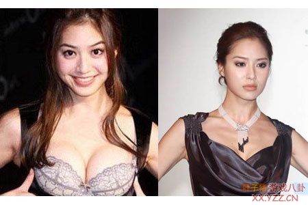 娱圈女星胸部大小伸缩似皮球